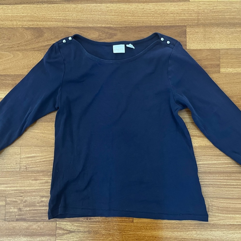 chic Navy Blue Kids Shirt